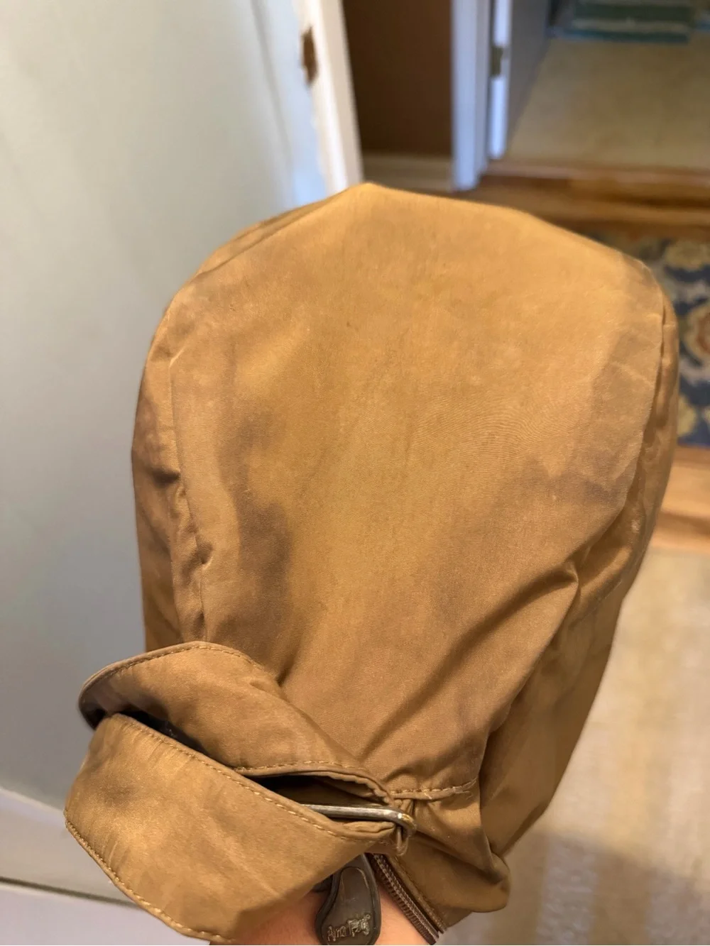 Ameribag Brown Sling Messenger with Front Zipper Pocket